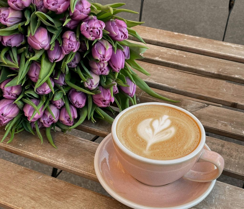 café et fleurs